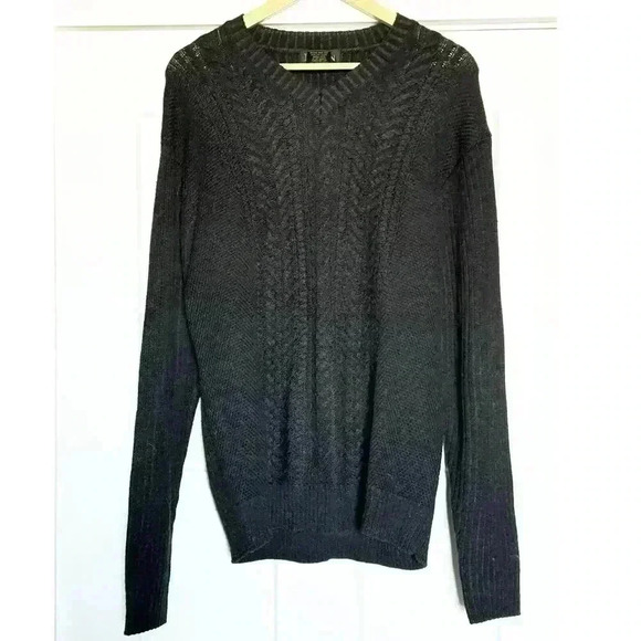 Fusion Mens Wool Blend V-Neck Sweater Size L - Picture 1 of 5